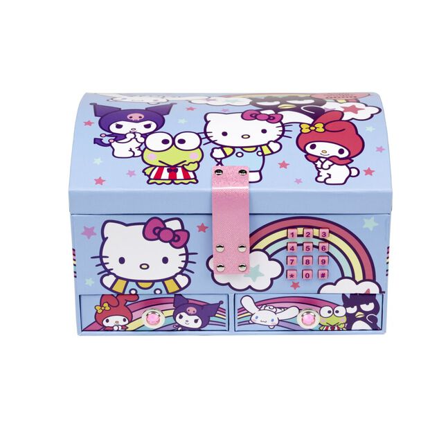 Bo&icirc;te &agrave; bijou Hello Kitty avec code secret 20x12xH14cm