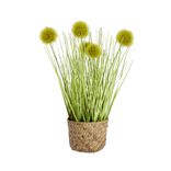 Gramin&eacute; artificiel en pot panier H25cm - 3 mod&egrave;les