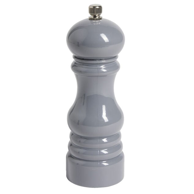 Moulin &agrave; poivre en plastique gris H17,5cm