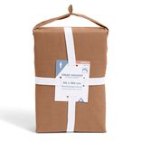 Drap housse 90x190cm 100% coton percale rouge