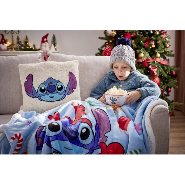 Bol Disney Stitch Noël céramique blanc et bleu Ø14xH8cm