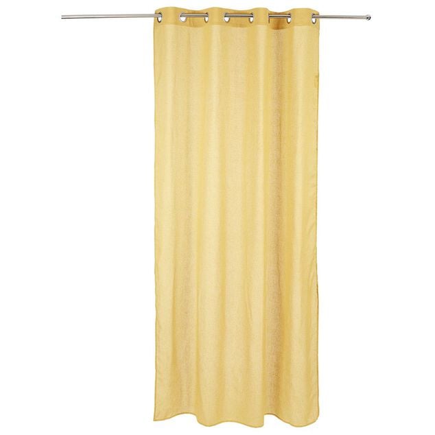 Rideau polyester et lin 140x240cm ocre