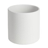 Pot de fleur gris clair motif nid d'abeille 3,85L &Oslash;19xH17,5 cm - Capri