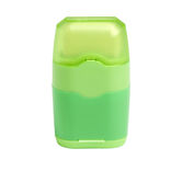 Taille crayon gomme 2en1 bleu ou vert