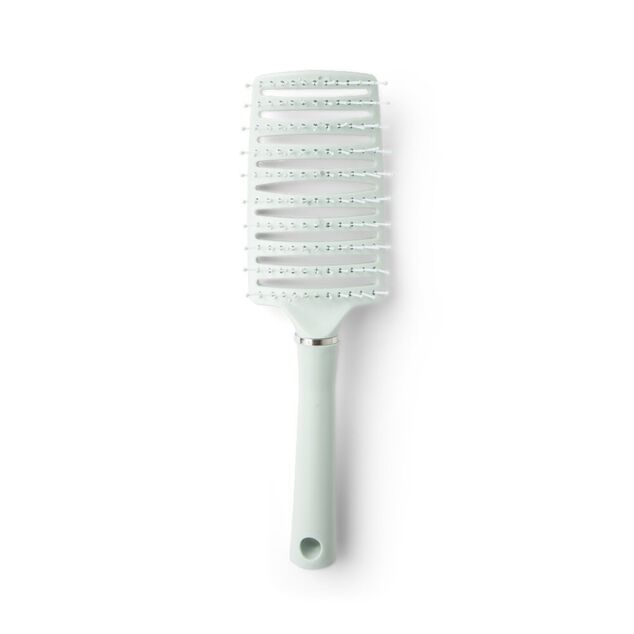 Brosse &agrave; cheveux en plastique 3 coloris