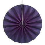 Suspension rosace papier violet x3