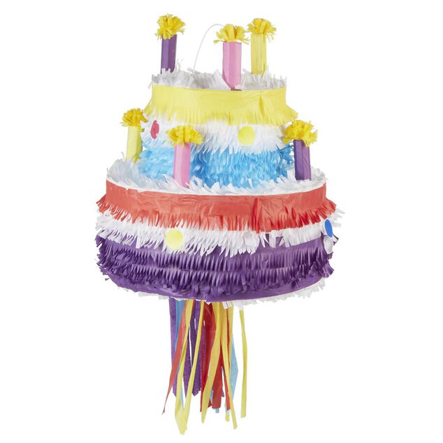 Pi&ntilde;ata g&acirc;teau d'anniversaire en carton
