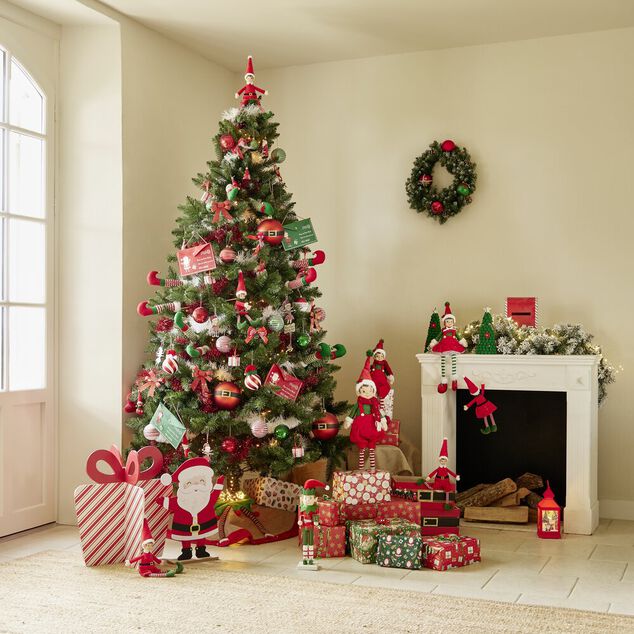 Cadeau à poser Noël en bois Candyland H51 cm