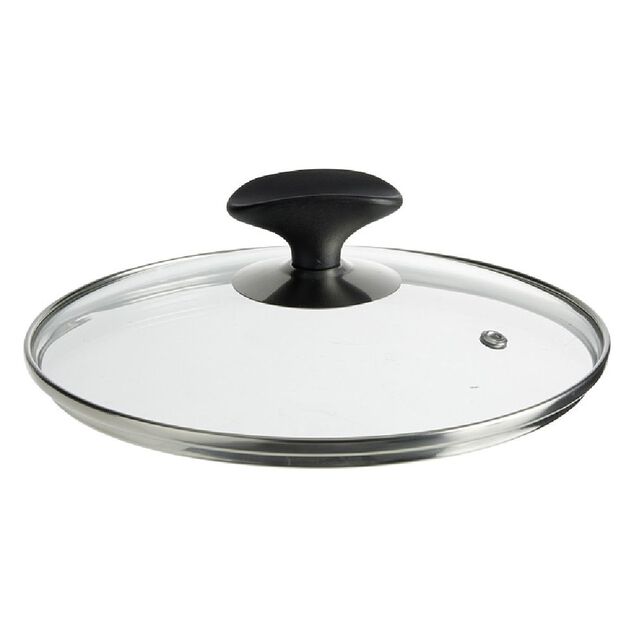 Couvercle verre tremp&eacute; anti &eacute;claboussures poign&eacute;e repose ustensile &Oslash;20
