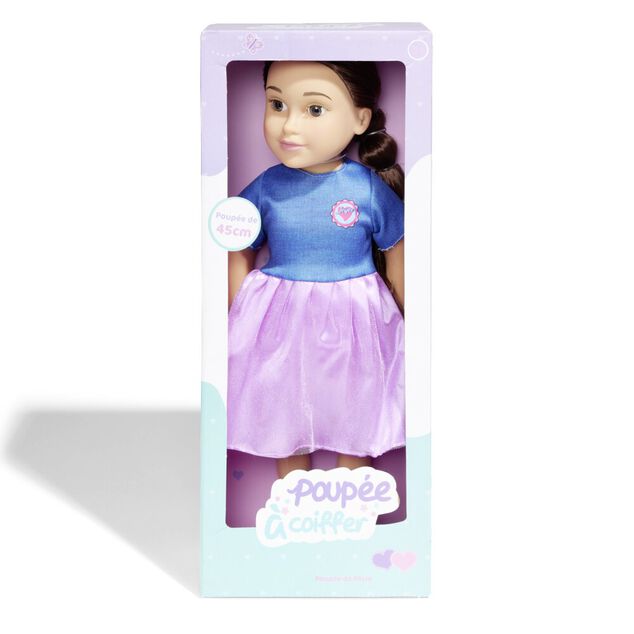 Poup&eacute;e &agrave; coiffer H45cm - 2 mod&egrave;les