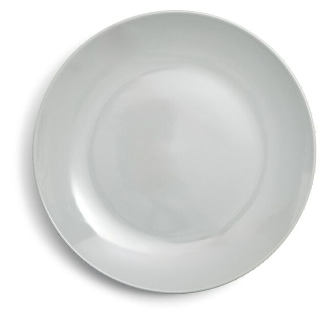 Assiette plate Madrid gr&egrave;s vert d'eau &Oslash;27cm