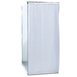 Rideau de douche uni bleu 180x200cm