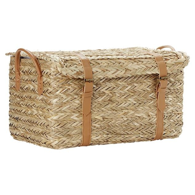 Malle en jonc 43 x 24 x H.22 cm