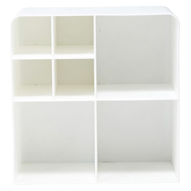 Rangement de cosm&eacute;tique blanc 7 compartiments