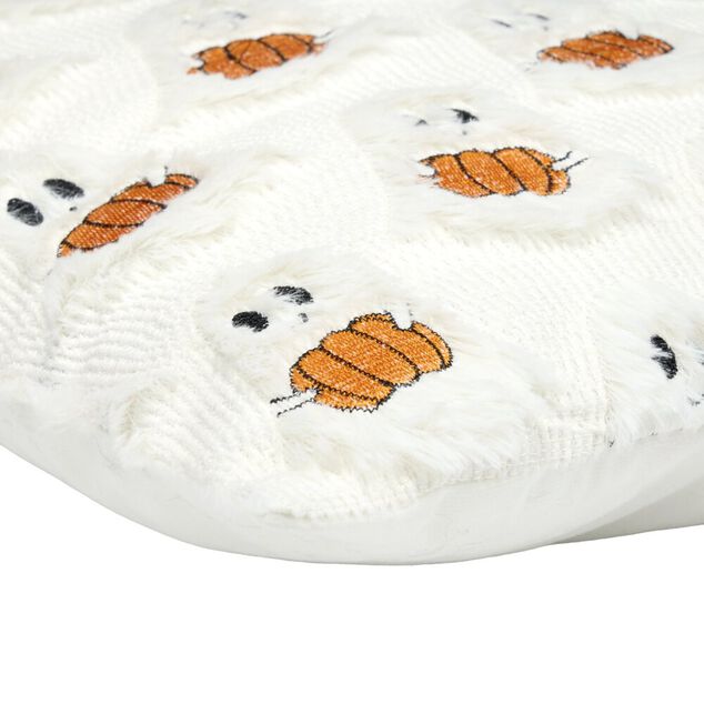 Coussin Halloween motif en relief polyester 43x43cm (2 mod&egrave;les)