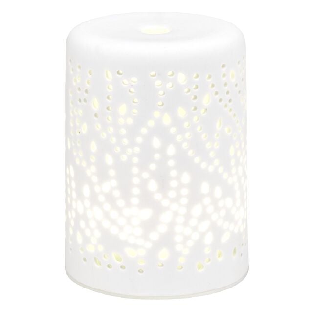 Coffret diffuseur c&eacute;ramique blanc