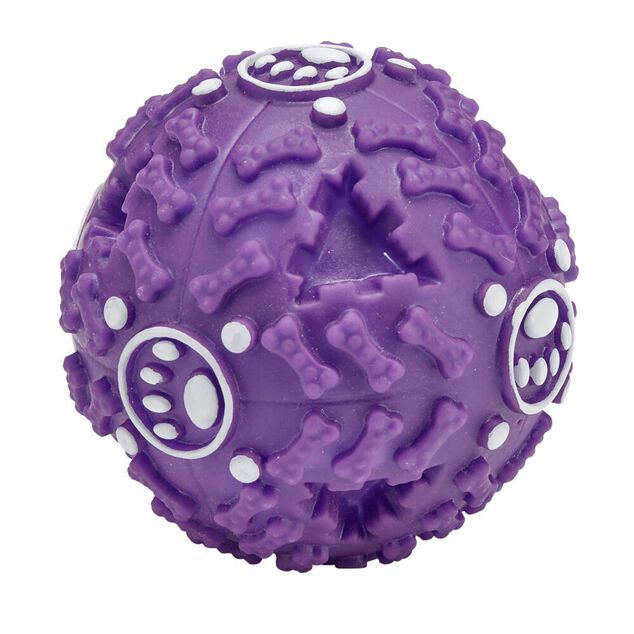 Balle &eacute;ducative et sonore pour chien &Oslash;10 cm