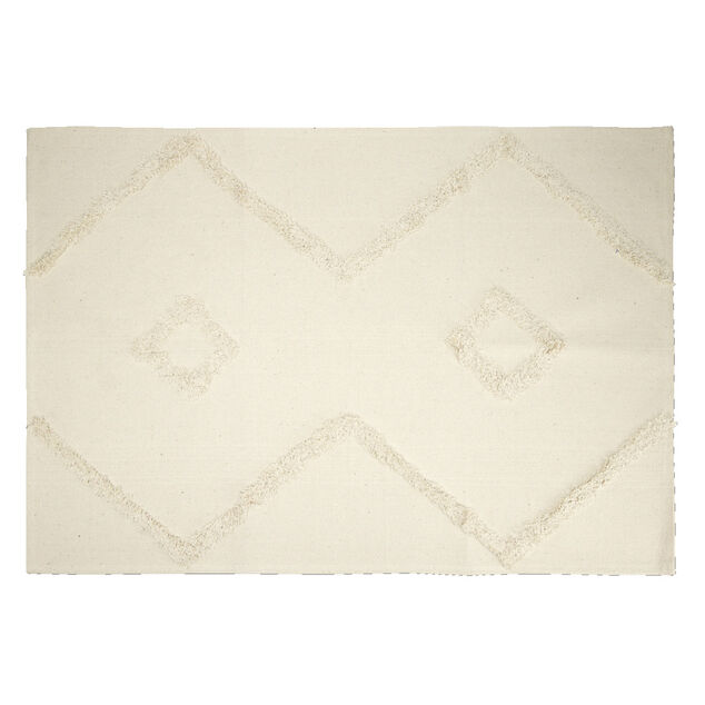 Tapis d'intérieur polycoton motif aztèque tufté 60x90cm (4 modèles)