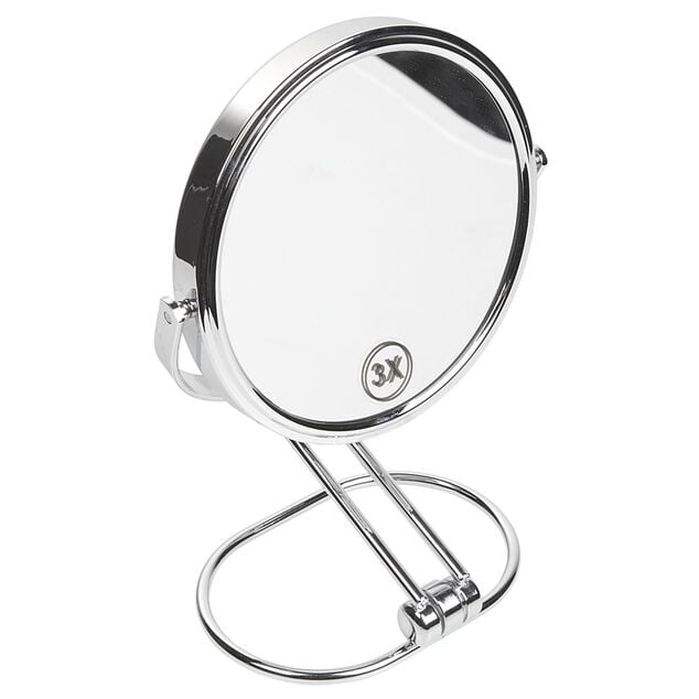 Miroir rond effet grossissant x3 &agrave; poser