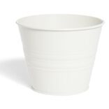 Pot m&eacute;tal beige &Oslash;16xH13cm
