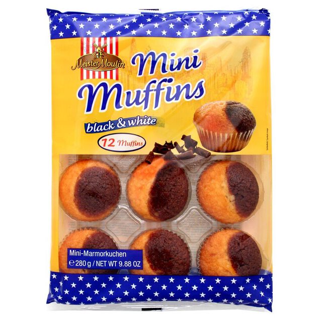 MINI MUFFINS MARBR&Eacute; x 12