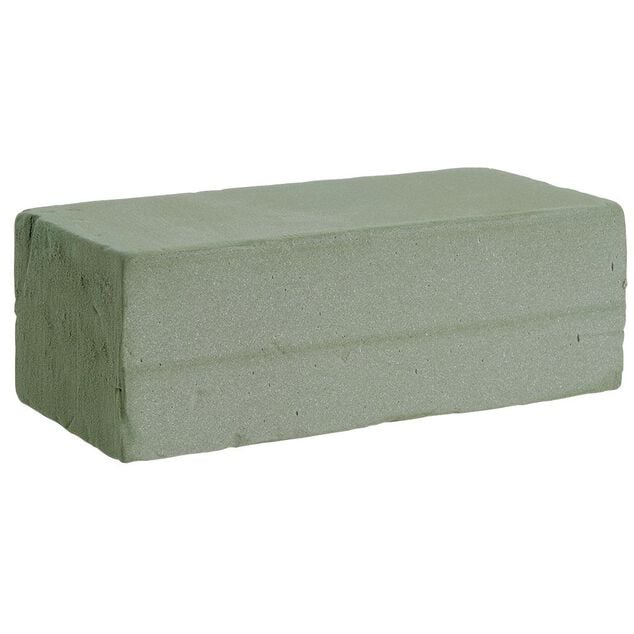 Mousse florale verte pour fleurs fra&icirc;ches 23x11xH8 cm