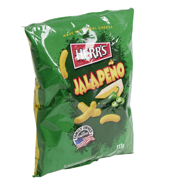 Snacks Herr's Jalapeño saveur fromage épicé 113gr