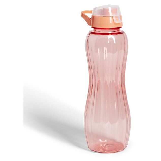 Gourde plastique rose ou vert &Oslash;8xH25cm