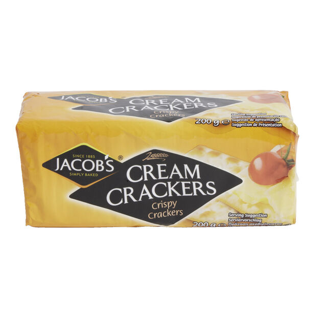 Biscuits sal&eacute;s Cream Crackers Jacob's 200gr