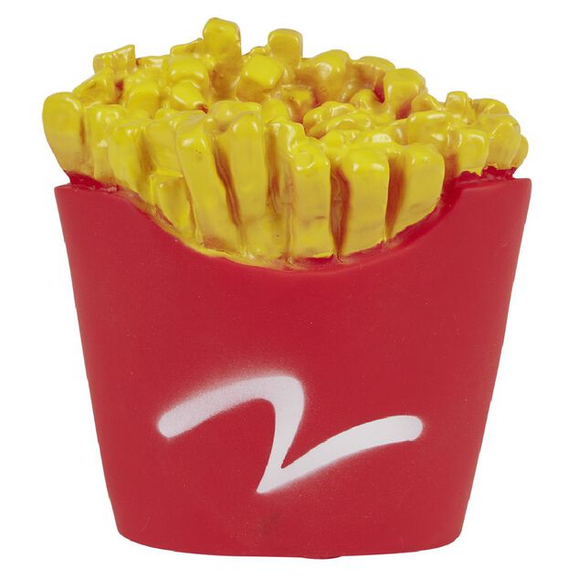 Jouet pour chien en caoutchouc sachet de frites