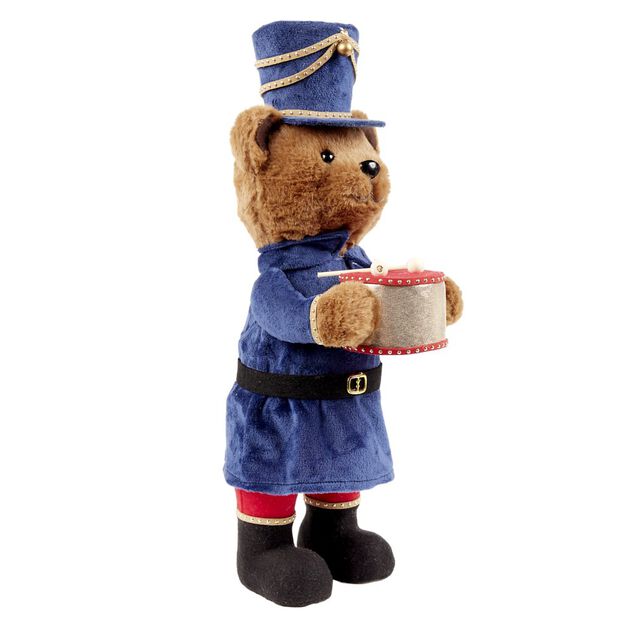 Ourson de Noël à poser 19,5x14xH48cm (2 modèles)