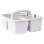 Panier de rangement en plastique 3 compartiments 23x23xH9 cm