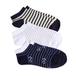 Chaussettes enfant garçon tige courte polycoton 3 paires 31/35