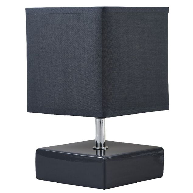 Lampe carrée grise