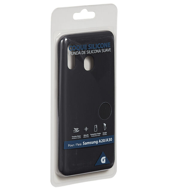 Coque en silicone Samsung A20 ou A30 noir