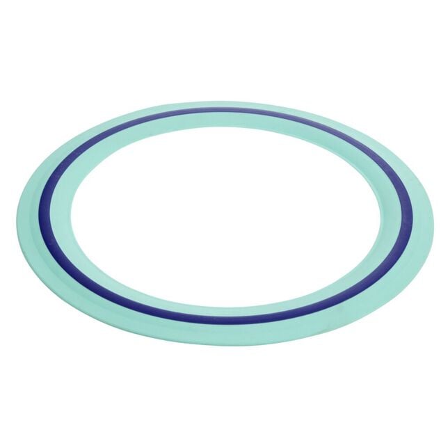 Frisbee disque volant caoutchouc et plastique vert menthe &Oslash;28,5cm