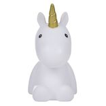 Veilleuse licorne arc en ciel LED H16.5cm