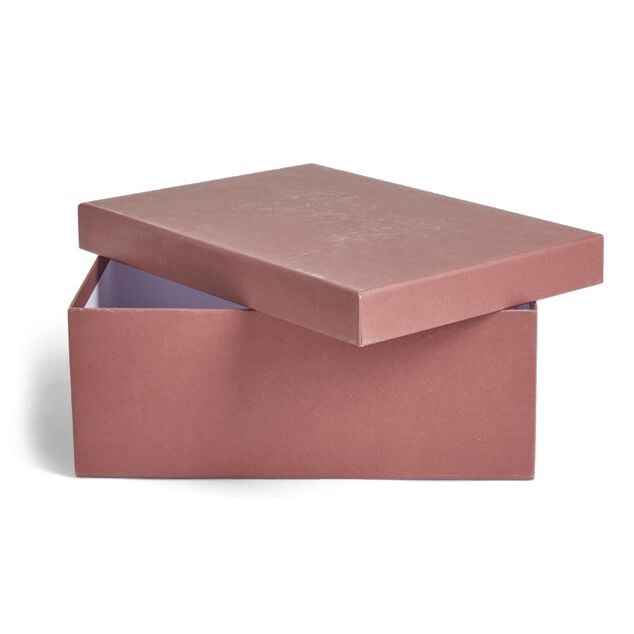 Bo&icirc;te papier rouge rouille 44x31x15cm