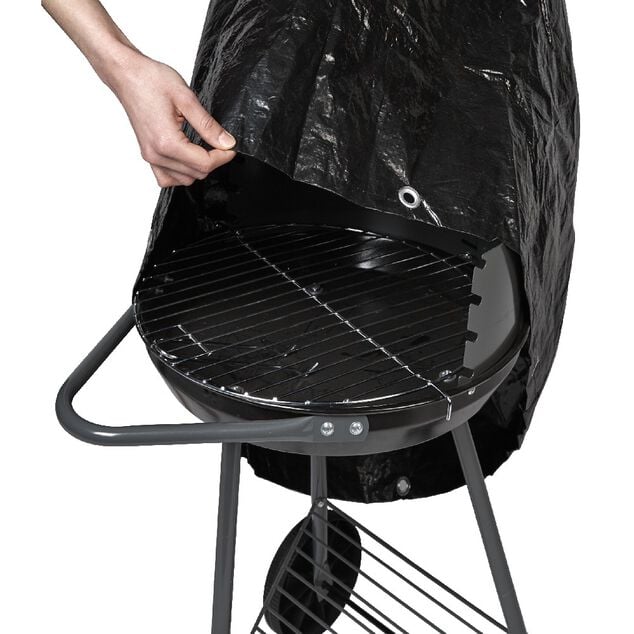 Housse de protection noire pour barbecue rond