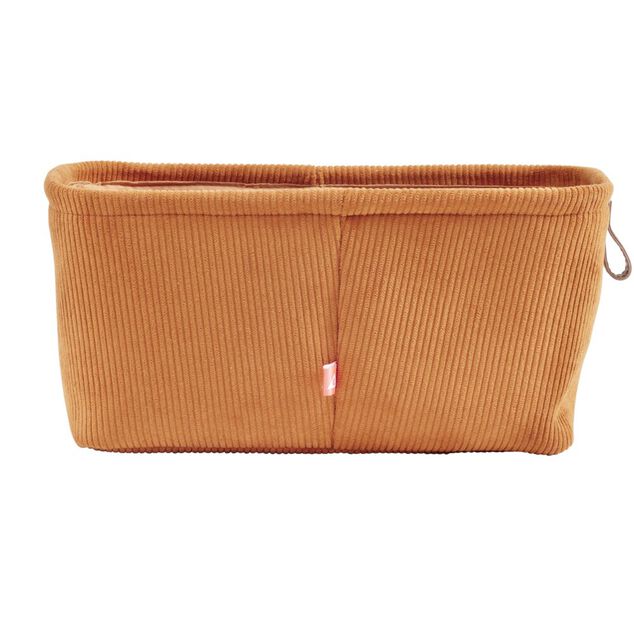 Pani&egrave;re de rangement velours Marron - 15x31xH15 cm