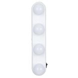 Lampe de miroir 4 spots blanc