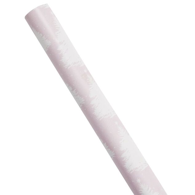 Papier cadeau Noël rouleau x3 avec 20 étiquettes autocollantes dorées