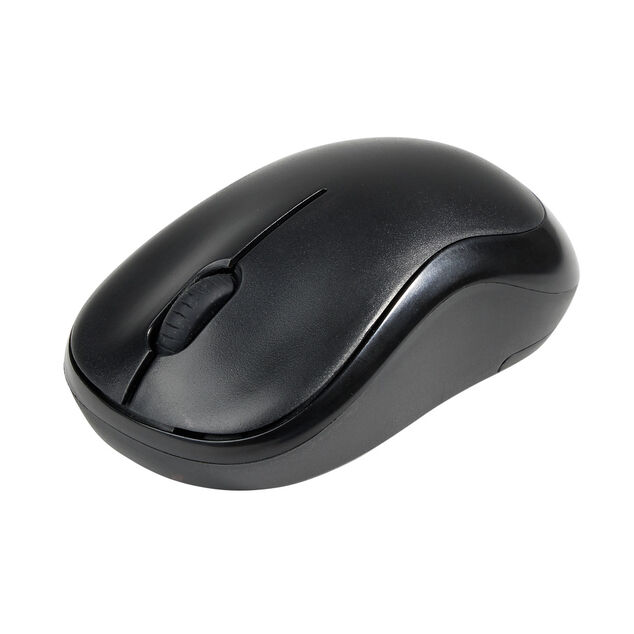 Souris PC sans fil noire 10x6xH4cm