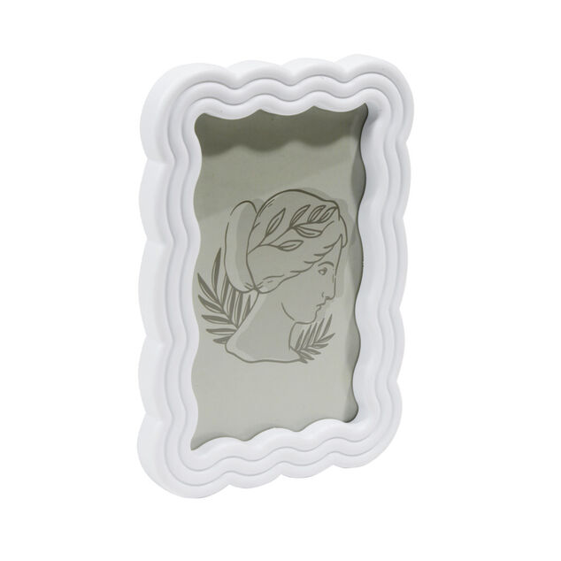 Cadre photo plastique vague 12x17cm pour photo 10x15cm (3 modèles)