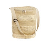 Sac fra&icirc;cheur 14L jute et coton beige 26x20x34cm