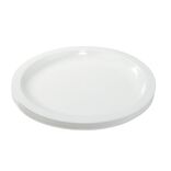 Assiette &agrave; dessert plastique x12 blanc &Oslash;18,5cm