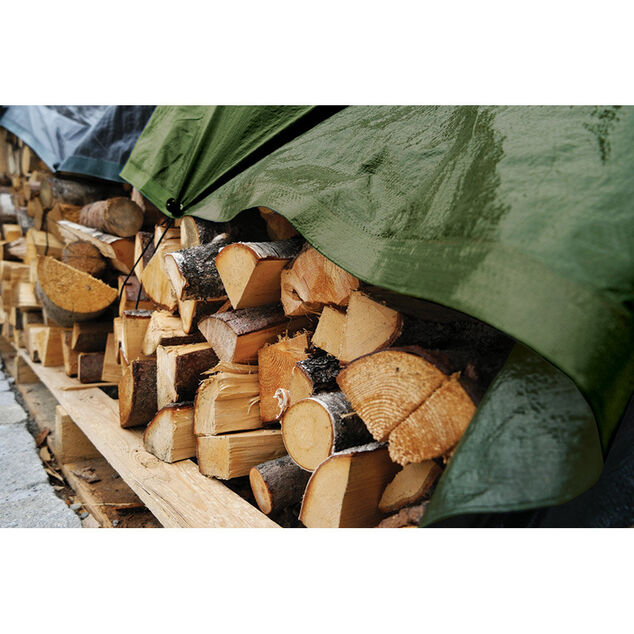 B&acirc;che de protection polyester imperm&eacute;able vert 200x300 cm