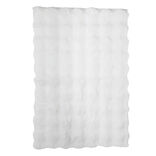 Plaid fausse fourrure 130x160cm noir ou blanc