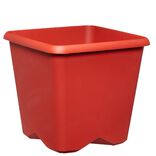Pot de jardin carr&eacute; Chorus rouge 15,2 L