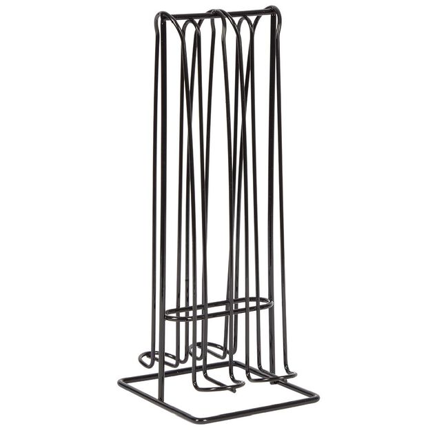 Range capsules de caf&eacute; en m&eacute;tal noir